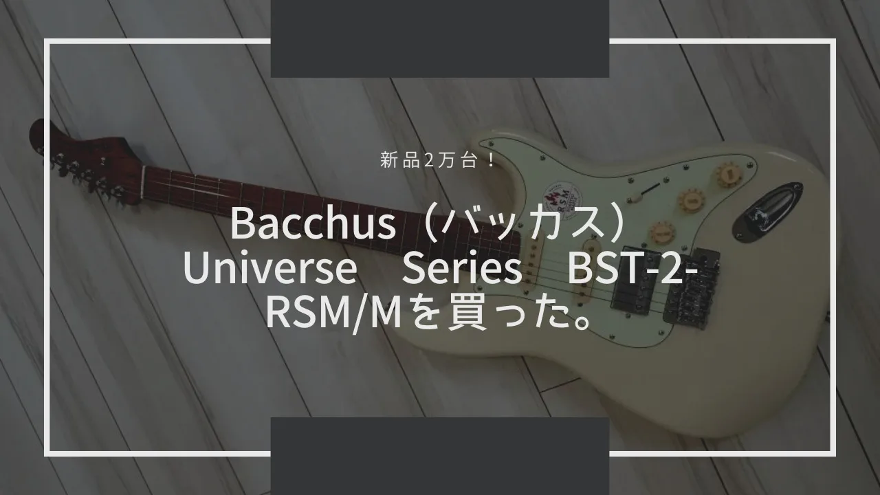 新品2万台！Bacchus（バッカス） Universe Series BST-2-RSM/Mを買った。