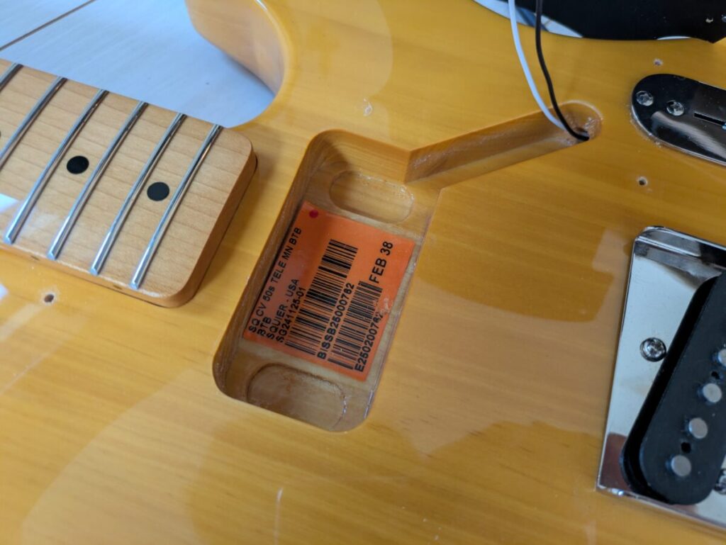 Squier Classic Vibe '50s Telecaster　フロントザグリ
