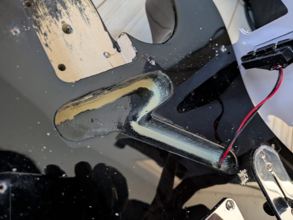 プレイテック　テレキャスタータイプ　ザグリ